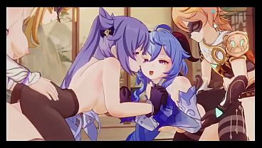 Ganyu & Keqing – Genshin Impact Hentai Animation