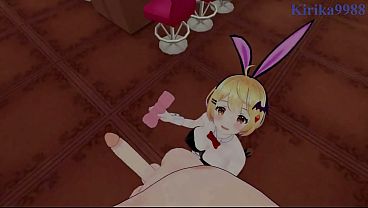 Yozora Mel (Bunny Girl) and Hakui Koyori (Bunny Girl) intense sex. – Hololive VTuber POV Hentai